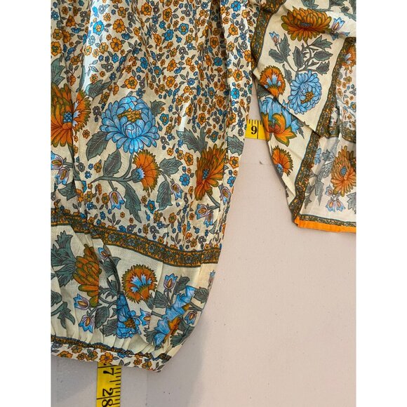 NWT Solitaire Womens Floral Peasant Blouse Cotton Rayon Blend Boho Style XL - Picture 10 of 10